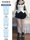 Black fluffy cake short skirt for women in spring and summer large size slightly fat mm high waist small person looking slim A-line pleated skirt