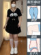 Fat mm outfit pleated skirt jk short skirt women spring and summer versatile large size cover belly high waist slim small A-line umbrella skirt