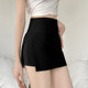 Irregular slim high waist skirt 2024 spring and summer new yoga skirt sports short skirt elastic slit hip-pack skirt