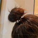 High-end imitation pearl hair ring hair rope 2025 new high elastic durable tying rope bun rubber band headwear