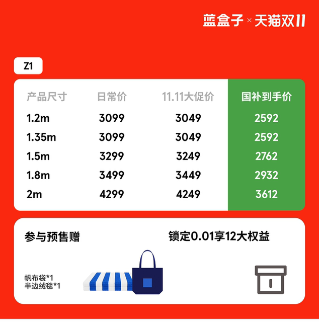 Blue Box Z1 Mattress Independent Bag Spring Memory Foam Soft and Hard Medium Home Bedroom Single Double Thick Simmons