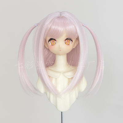 taobao agent 1/3/4 -point doll uses BJD wig double -ponytail small braid hair embryo three -four -point high temperature wire two -dimensional fake hair
