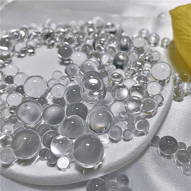 Acrylic imitation crystal mixed beads, sticky balls and Guka brick decoration, non-porous transparent loose beads shot by Gu Mei