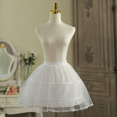 taobao agent Short black pleated skirt, Lolita style, 40cm