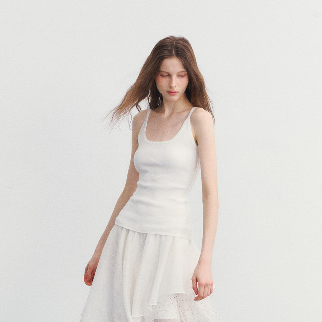 SPEAR YOUTH 'Long Live Comfort' Basic Lazy Sweater Vest High-Elastic Waist Covering the Secondary Breast Strap