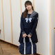 Ache's big size jk original Nanshan No. 1 Middle School Short Long Sleeve Sailor Suit Short Skirt Academy Style Navy Collar Set Autumn
