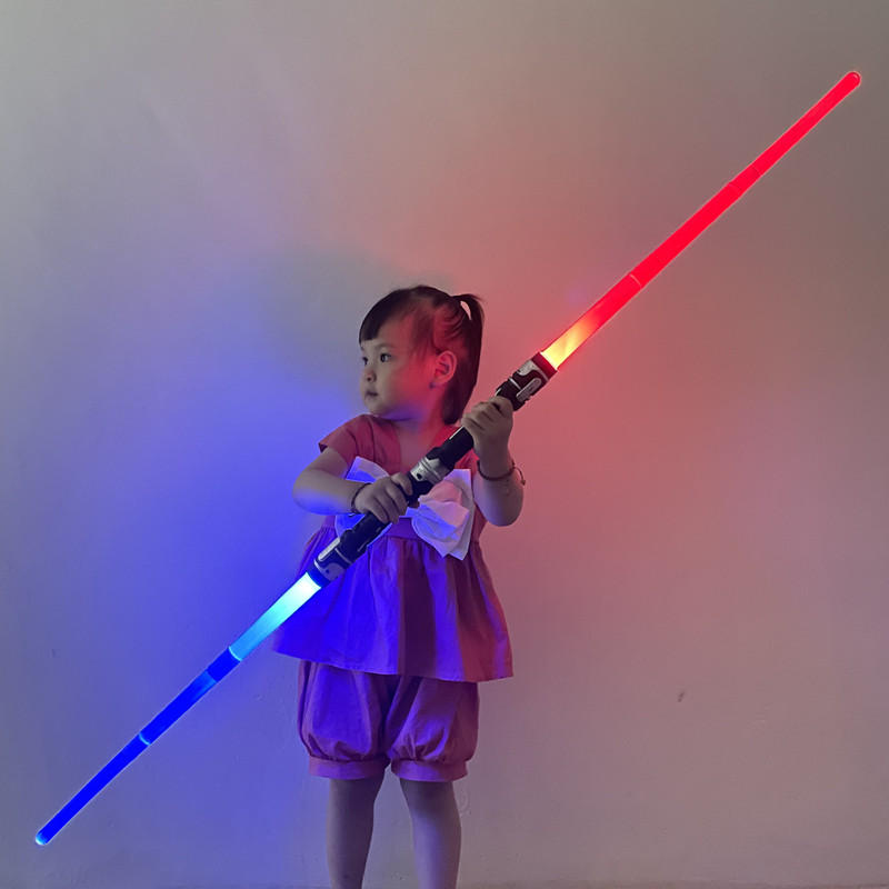 激光剑星球大战抖音光剑变装荧光闪光棒男孩儿童发光刀剑道具玩具