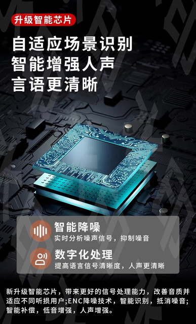 Bone conduction hearing aid for the elderly, all-in-one, non-in-ear, genuine behind-the-ear wireless assistive listening, Bluetooth suitable