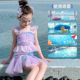 2025 new girls split swimsuits children girls princess skirt swimsuits mid-large children hot spring vacation swimsuit