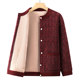 
Elderly women's sweaters, winter clothes, velvet warm jackets, mother's new tops, wife's cardigans, clothes for the elderly