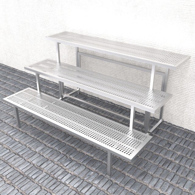 Stainless steel flower rack balcony outdoor multi-layer stepped flower ...