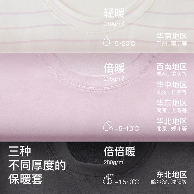 likeuu children's thermal clothing set autumn clothes and long pants for boys and girls merino wool underwear type a bottoming pajamas