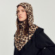SANDRO Outlets Women's French Fashion Contrast Leopard Print Spliced ​​Zipper Jacket SFPBL00739