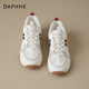 Daphne thick-soled ballet moral training shoes for women 2025 autumn and winter new heightening Agar Rongan sports white shoes