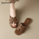 Daphne slippers for women in summer wear 2025 new non-slip soft flat home interior travel flip flops sandals
