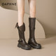 Daphne long boots for women autumn and winter 2025 popular high-top thick-soled retro plus velvet slim fashionable knight boots