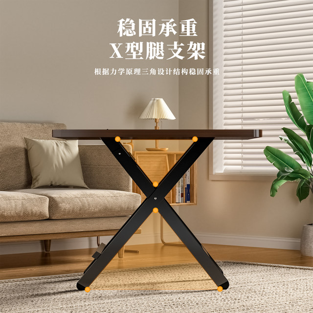 Folding dining table for small household table for simple folding table for rental house outdoor portable small table for dining square table