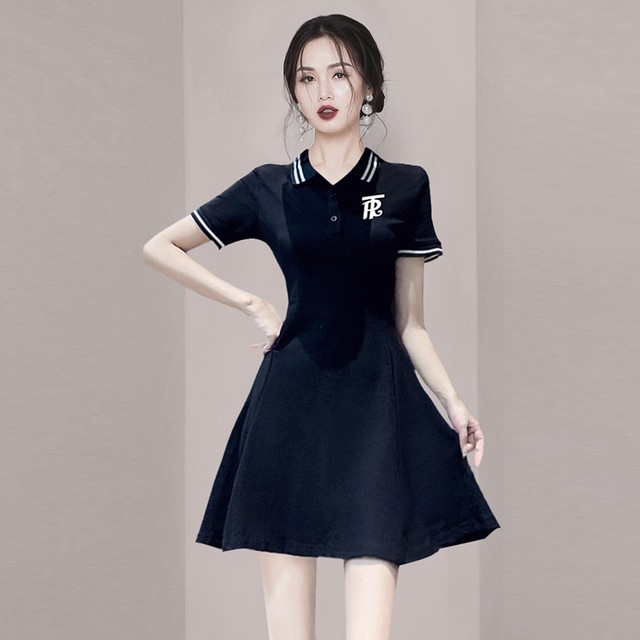 French slim, fashionable and age-reducing temperament dress 2025 summer new style small waist women's skirt