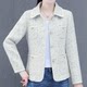 2024 Spring and Autumn New Fashion Mom Clothing Little Flavor Jacket Women's Versatile Slim Suit Middle-aged and Elderly Fashionable Top

