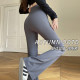 Spring and Autumn 2025 new micro-flare shark pants for women wearing high waist and hip-lifting base to make them look slim black yoga bell-bottomed pants