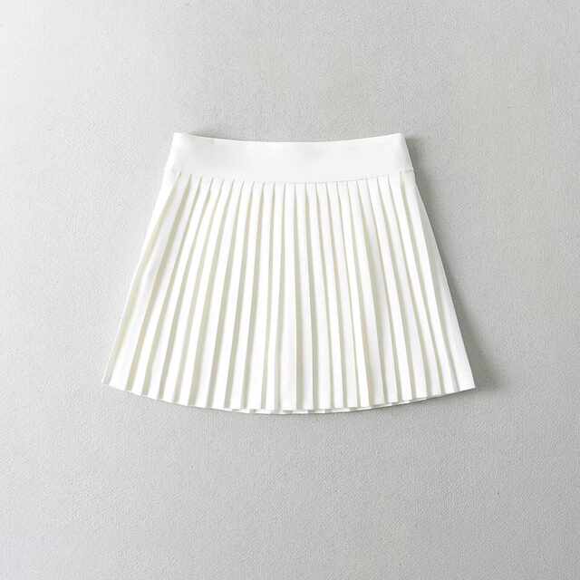 Exposing long legs, sweet, cover hips, pure desire, high waist, slimming organ pleated skirt, sports tennis skirt, quick-drying, anti-exposure skirt