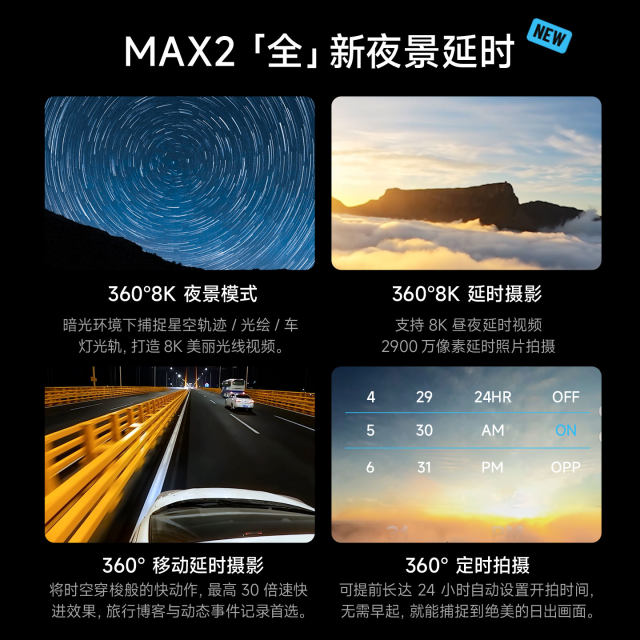 Flagship new product GoPro MAX2 true 8K anti-shake vlog waterproof GPS cycling 360 panoramic action camera