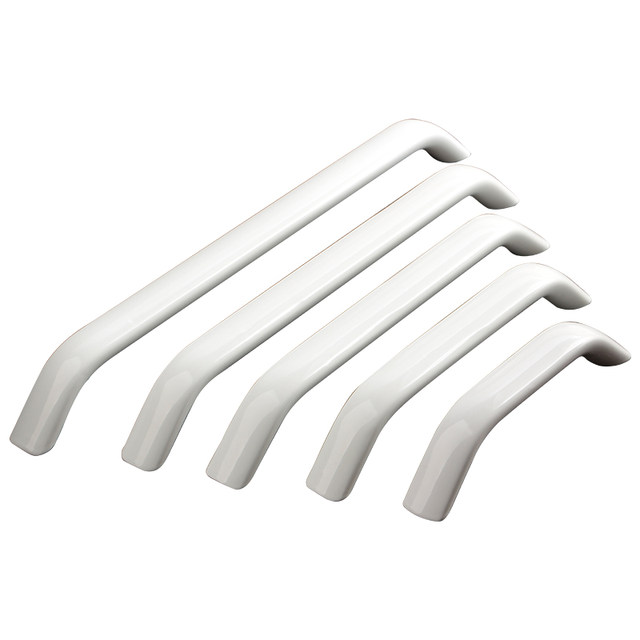 White cabinet door handle modern simple aluminum alloy light exposed cabinet drawer cabinet wardrobe door handle handle