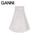 GANNI women's clothing double-layer satin drooping trumpet polka dot skirt long skirt W0641135
