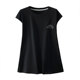 Hong Kong style casual vest top black loose round neck down shoulder sleeveless T-shirt for women's vest summer wear ins trendy and cool