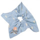 Children's square scarf hair circle girls 2025 new high-end style tied hair low ponytail head rope little girl fashionable hair accessories