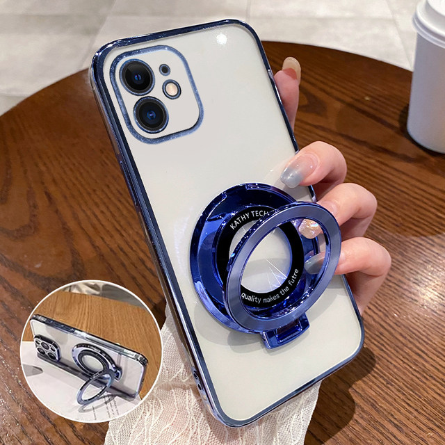 Suitable for Apple 12 mobile phone case iPhone12Pro anti-fall all-inclusive promax transparent Max silicone case mini female 12p with stand pm high-end sense ip twelve mini por male pmax shell