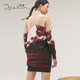 sandriver cashmere peak jacquard lapel long pullover autumn and winter high-end design sense fashionable casual sweater