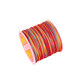 Section dyed colored 72 jade line 30 meters gradient colored colorful section dyed hand-woven thread rainbow braided rope colored rope
