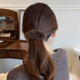 Autumn and winter water mink plush hair clip female back of the head of the head grabs a word twisting clip 2024 new horizontal chipper issuing card
