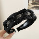 Black headband hairband for women 2023 new style high-end fashionable headband versatile suitable for hairpins