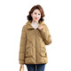 Off-season sale clearance Yalu middle-aged mother winter down jacket fashionable warm windproof hooded loose coat for women
