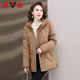 Off-season sale clearance Yalu mother dress down jacket fashionable thickened hooded warm jacket for middle-aged and elderly women