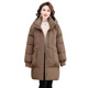 Yalu mother winter down jacket for women 2025 new fashionable mid-length windproof hooded warm middle-aged and elderly jacket

