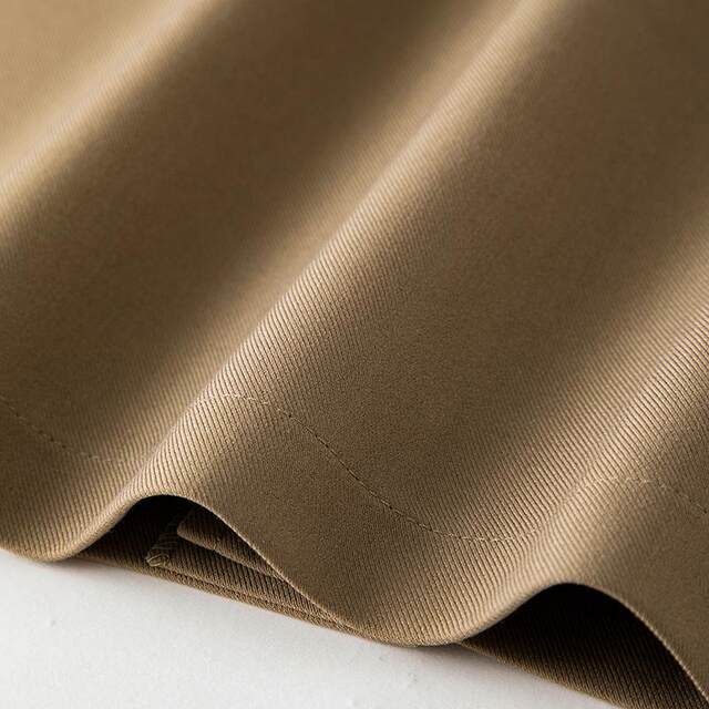 Chihiro Yi 2025 summer new brown skirt high waist age-reducing commuter straight slit long skirt