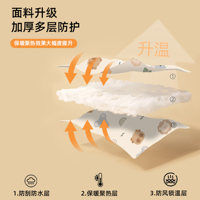 Double -sided waterproof electric vehicle windshield is plus velvet thickened waterproof waterproof bottle motorcycle anti -cold warming warmth and windproof
