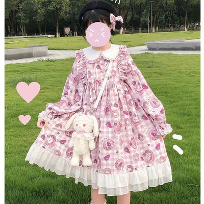 taobao agent Cute dress, Lolita OP, with little bears, Lolita style