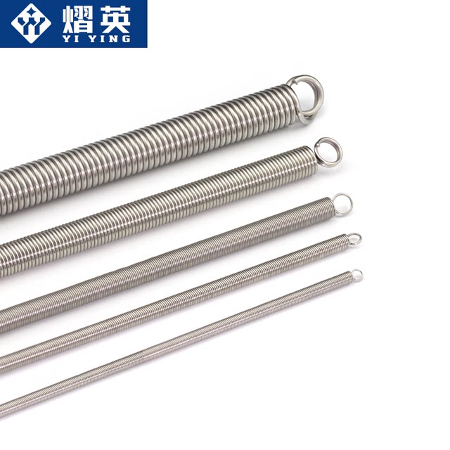 304 stainless steel long stretch spring 300mm with hook tension spring ...