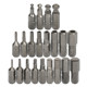 Taiwan Lebo 1/4 inner hexagonal short batch head ball head solid hollow inner hexagonal screwdriver head S2 with magnetic length 25MM