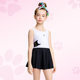 BE van der An children's swimsuit girl little black cat cat cat series 2025 new one-piece dress style belly-covering and making you look slim