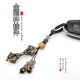 Retro brass vajra car keychain pendant rope pendant literary play creative pendant ornaments handmade jewelry