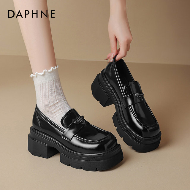 
Daphne Women's Fashion Shoes Casual Shoes New Autumn and Winter Versatile Temperament Loaf Shoes Mary Jane Shoes Work Shoes