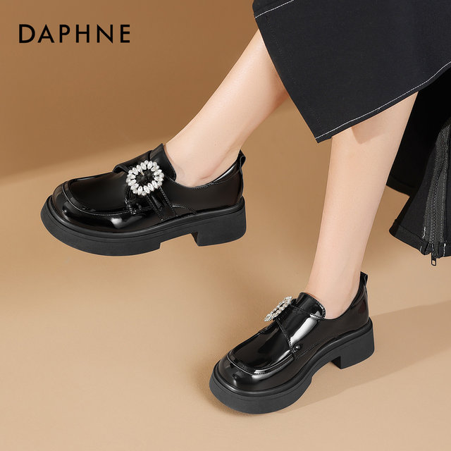 
Daphne Women's Fashion Shoes Casual Shoes New Autumn and Winter Versatile Temperament Loaf Shoes Mary Jane Shoes Work Shoes
