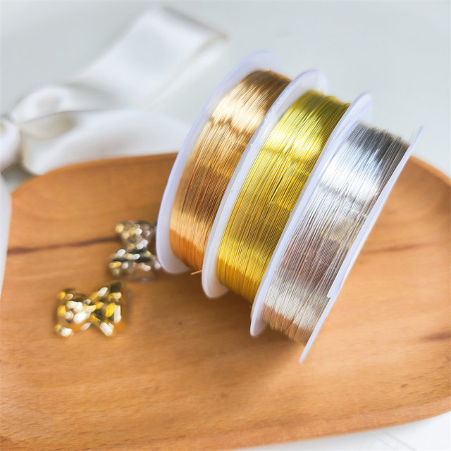 Large volume of color-preserving copper wire, large curly hairpin material, hair accessories, antique style, non-fading, anti-oxidation, hand-wound material