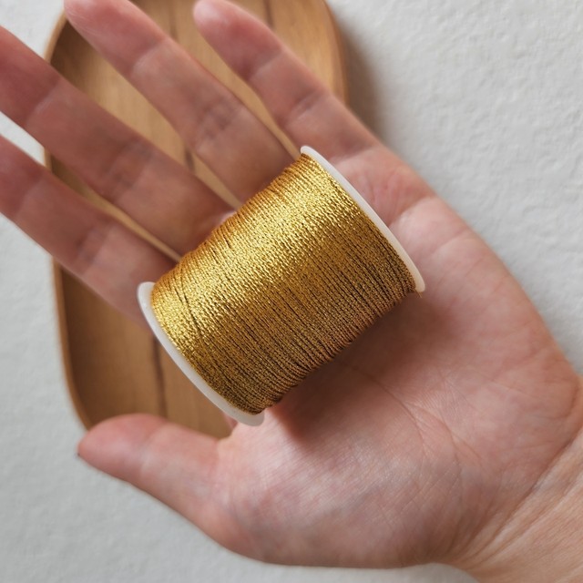 Gold thread, gold thread, gold and silver strand DIY hand-woven bracelet, gold sweep material, tassel winding and braiding red rope