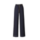 Women's denim wide-leg pants with velvet and no velvet, nine-point pants 2025 autumn and winter new style mother's loose straight pants elastic